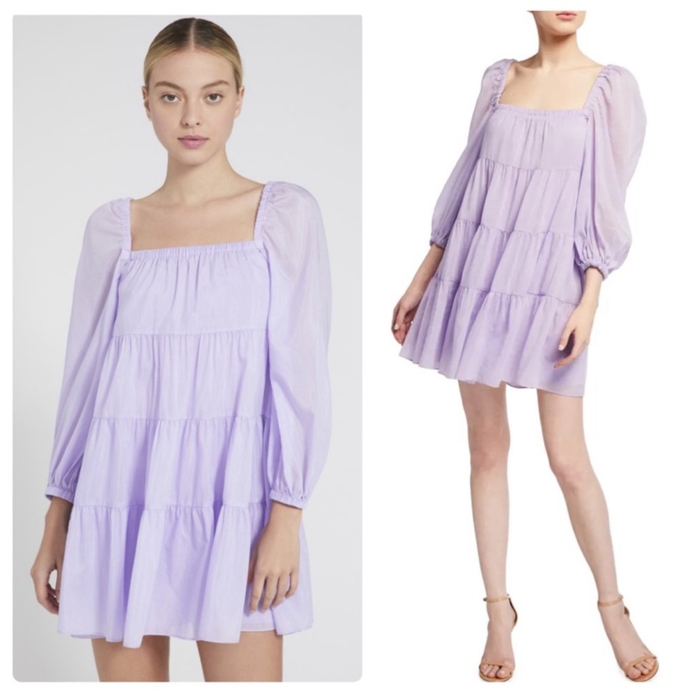 NWOT - Alice+Olivia Rowan Tiered Mini Dress